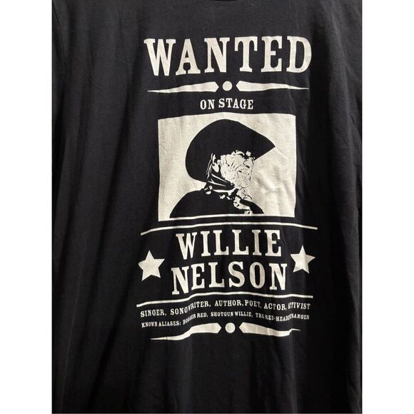 Willie Nelson Wanted T-shirt size Medium - Picture 2 of 2